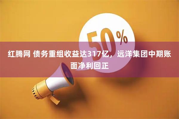 红腾网 债务重组收益达317亿，远洋集团中期账面净利回正
